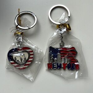 New York/USA Keychains (2) July 4th